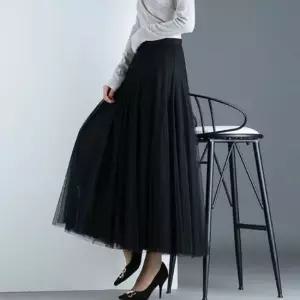 스타일하우스) 스커트 치마 SK 망사 쉬폰 롱