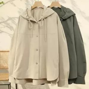 [다잇템] 여자 SS FW 환절기 빅사이즈 앵글 후디 클래식 자켓