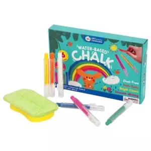 색다른 그리기놀이 워셔블 수성분필 6색 엄마표미술 낙서하기 홈스쿨링 글씨쓰기 백묵