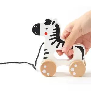 유아기관 걸음마친구 풀어롱 원목 얼룩말 장난감 발달완구 오감자극 8개월 이모선물