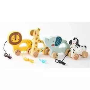 돌아기 걸음마연습용 동물자동차 풀어롱 4종세트 오감자극 성장발달 영유아 8개월