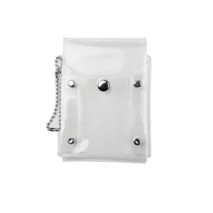 투명 카드 홀더 포카 사원증 고리 케이스 세로형 WFJIIUF