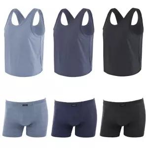 [하프클럽/TRY]TRY소프트터치 인견런닝 드로즈 상하3세트TMRSREDRRE2