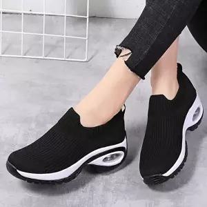 [엄지척]여자 508LGS96 니트 재질 에어 슬립온 데일리화 러닝화 워킹화