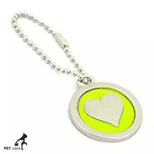 이름표 하트문양 인식표 펜던트 고반사 강아지 이름표목걸이 인식표 개이름표