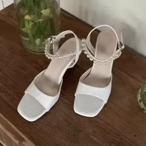 소개팅 웨딩 슈즈 결혼식 구두 앵클 스트랩 오픈 힐 WFJZVX6