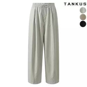 여성 이지 드로스트링 와이드 팬츠