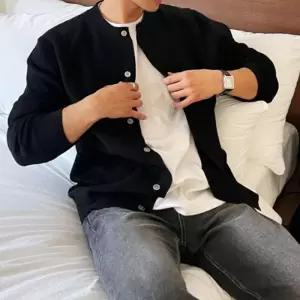 가디건 클로징 댄디한 포근한 매력적인 남자 오픈 2컬러