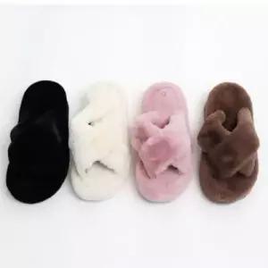 털슬리퍼 방한 사무실 이쁜 거실화 실내용 겨울 슬리 WD821DE