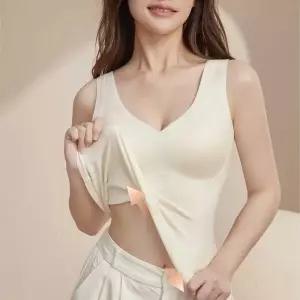 여성 내장 코디 나시 캡 캐미솔 이너웨어 브이넥 코디