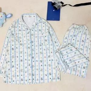 잠옷세트 피치기모 남녀공용 커플 겨울 파자마 홈웨어