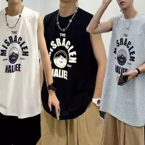 후드민소매 시원한 남자여름티 여름민소매 반민소매 프린팅 쿨링민소매티셔츠