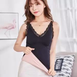 탑 브라 런닝 기모 밍 블랙 레이스 끈 캡 나시 보정나시 캐미솔