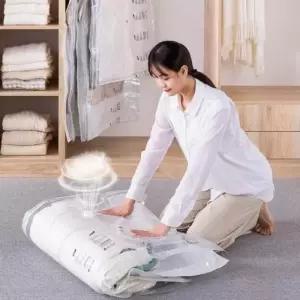 학생롱패딩 휴대용 방한 롱패딩 의류 데일리 옷장용 수납 옷 압축팩 옷걸이