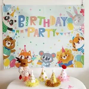 현수막 유치원 어린이집 포스터 생일축하 파티 소 대