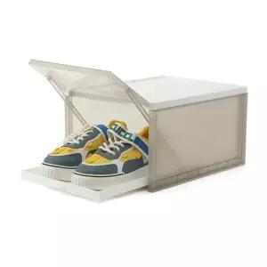 투명도어 신발정리함 슬라이딩 반자동 3p세트