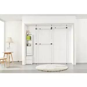 가로봉3개 고정형행거 3단 행거 의류행거 고정식 PS로빙 25mm 옷걸이