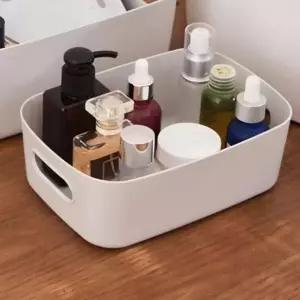 미니바스켓 플라스틱바구니 손잡이 직사각 사각바 소품 손잡이바구니