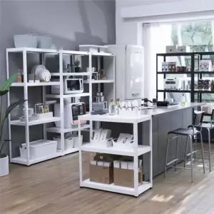 정리선반 2단 높이1800 무볼트 선반 깊이400 행거 가로1200