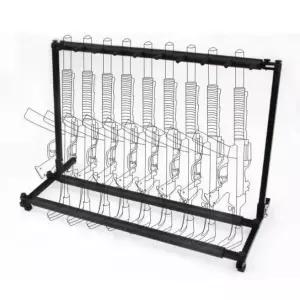 진열대 다용도 사격장 소총 랙 서바이벌게임 총기거치대 이중층 스탠드형