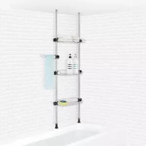 화장실선반 40cm 코너 욕실 선반 욕조 정리대 3단 WDB8135