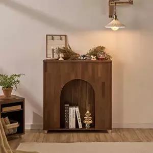 동서가구 엔버 소나무 원목 수납 콘솔형 벽난로 DF927884