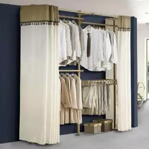 옷걸이 고정식행거 커튼 행거 4단 시스템 파이프 WDB8436