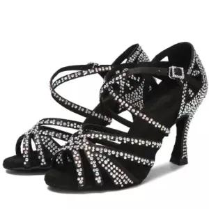 여성용 라틴 댄스화 무용 댄스운동화 댄스부츠 줌바