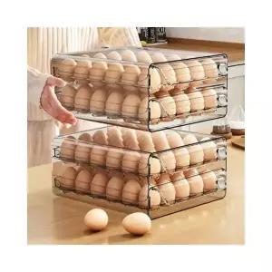 루미나D 2단 트레이 투명 서랍식 계란보관함 정리함 60구