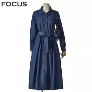 포커스 청 벨트 원피스(FS5A3OP3031) 327301