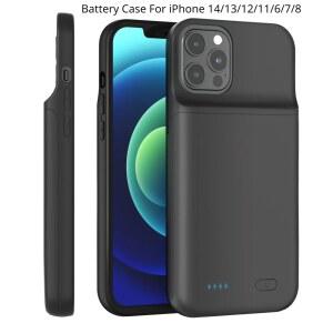 iPhone 11 12 13 14 Pro Max XS Max XR 6 7 8 Plus SE 5S 13 미니 배터리 충전기 케이스 휴대용 보조베터리 충전 커버 Capa