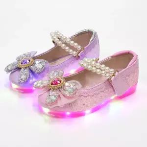 보니슈 꼬마하트 국산 아동 키즈 주니어 여아 LED구두