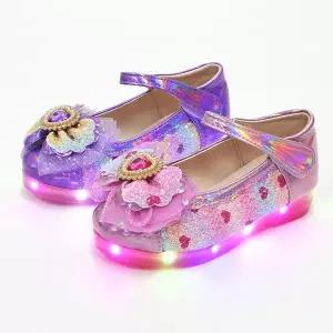 해피걸 러블리 하트 국산 아동 키즈 주니어 여아 LED구두