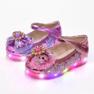 해피걸 하트 8자 국산 아동 키즈 주니어 여아 LED구두