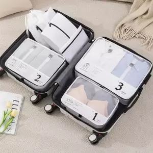 여행용 여행 세면도구 캐리어 정리 압축 파우치 세트