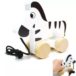 얼룩말 끌고다니는 걸음마장난감 아기끌차 균형감각 완구 터미타임