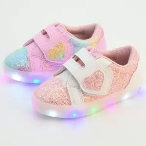 바니비 하트 벨트 국산 키즈 어린이 여아 LED 운동화