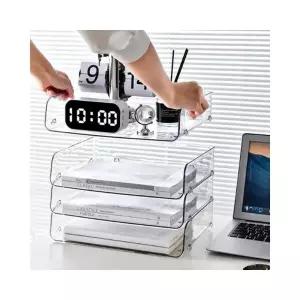 루미나D 보관함 트레이 적층형 파일정리 투명 서류정리함