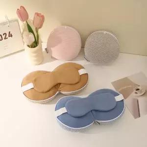 [OISO] 미니수면안대 쿠션 베개 안대 여행용안대 피크닉쿠션 수면안대 편한쿠션