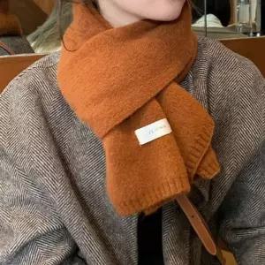 [룽스]넥워머 남여공용 무지 미니목도리 니트목도리 FM389