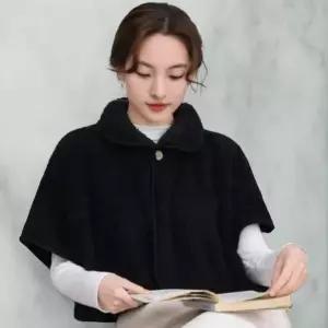 [하프클럽/옷자락]여성 겨울 케이프 원버튼 망토 숄