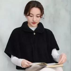 여성 겨울 케이프 원버튼 망토 숄