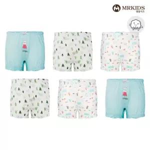 아동 순면 여아사각팬티 6종세트(MKGD_008set)