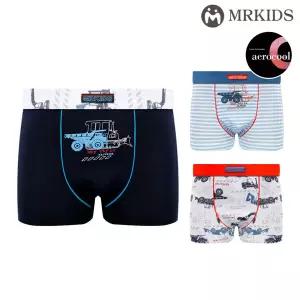 블루카쿨 에어로쿨 남아드로즈팬티 아동사각속옷 3종세트