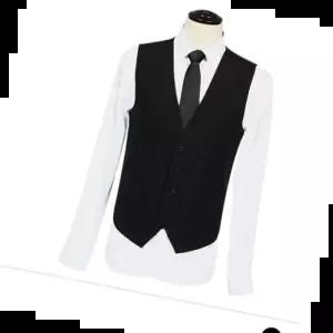 도매 베이직 블랙 정장조끼