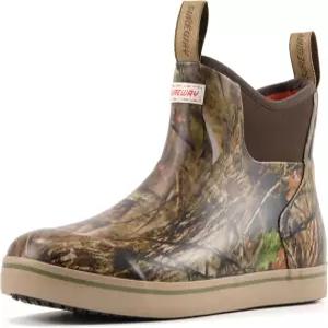 SUREWAY 남성용 발목 낚시 덱 부츠 방수 기능 젖은 미끄러운 표면을 위한 전문 논슬립 밑창 네오프렌 고무