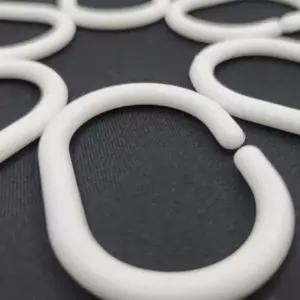 ( )C형 커튼 고리 링 화이트 플라스틱커튼링 욕실커튼링 비닐커튼링