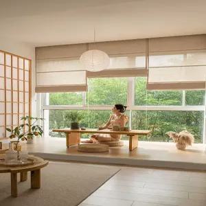 린넨 거실 거실용 작은방 일본식 마소재 안방 방풍 카페