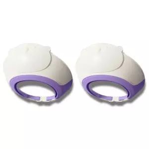 원더파파 유아 샴푸캡 목욕 용품 곰돌이 퍼플 X2개