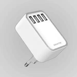 스마텍 4포트 가정용충전기/STC-4000/고속/동시충전